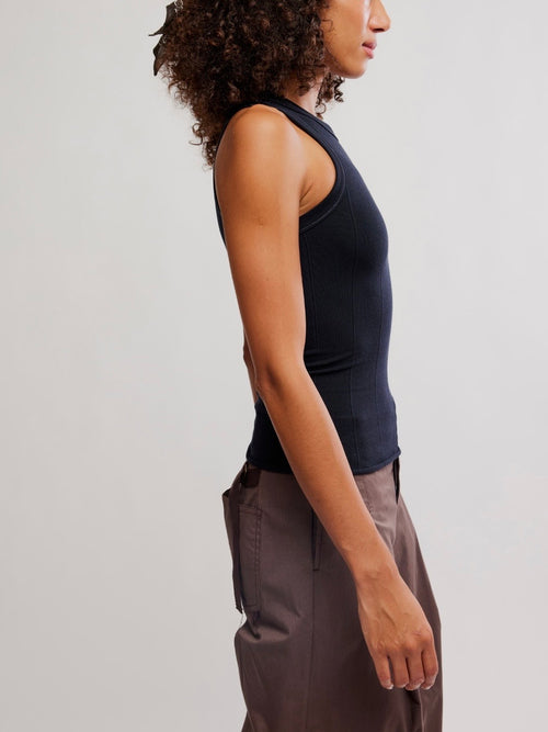 So Soft Seamless Modal Tank in Black