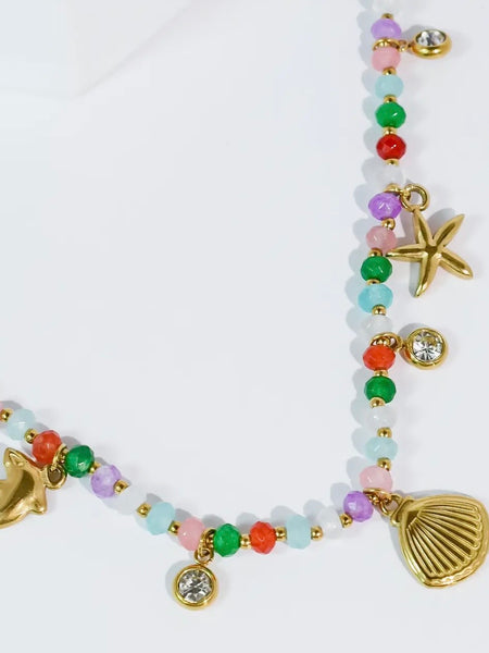 Pack Your Bags Beaded Necklace