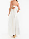 Dockside Maxi Dress in White Voile Twisted Rope