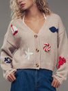 You're A Life Saver Cardi in Taupe