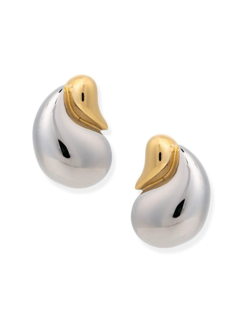 Drop Two Tone Earrings