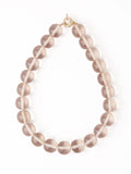 Iris Large Resin Bead Necklace in Clear