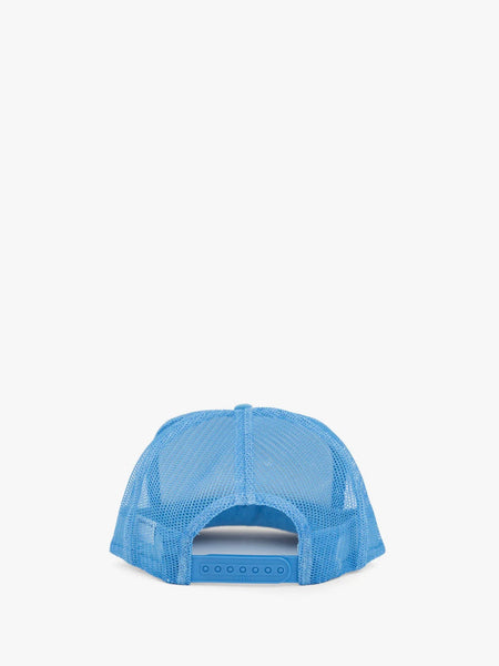 Trucker Hat in Liberez Les Sardines Sky Blue & White