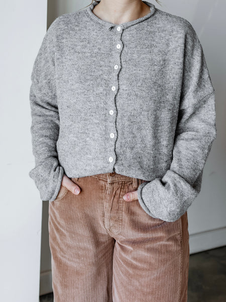 Piper Cardigan in Heather Grey