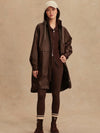 Kirsten Rain Coat in Dark Truffle