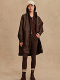 Kirsten Rain Coat in Dark Truffle