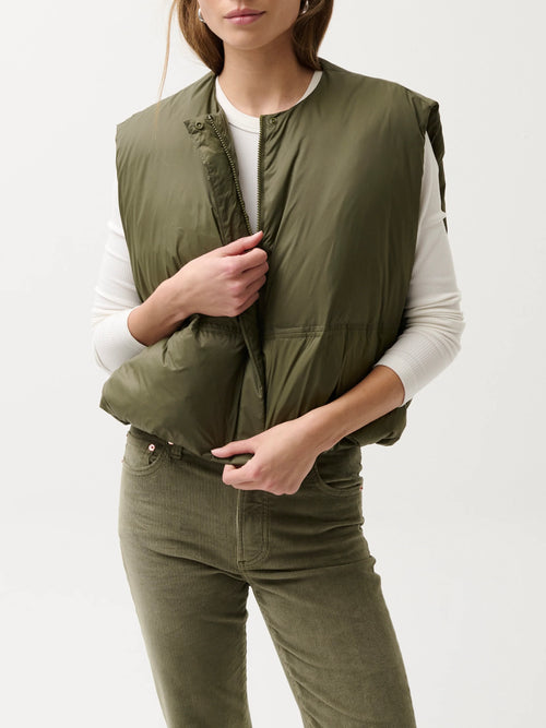 Catarina Puffer Vest in Ivy