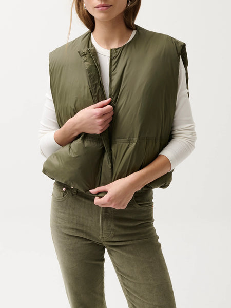 Catarina Puffer Vest in Ivy