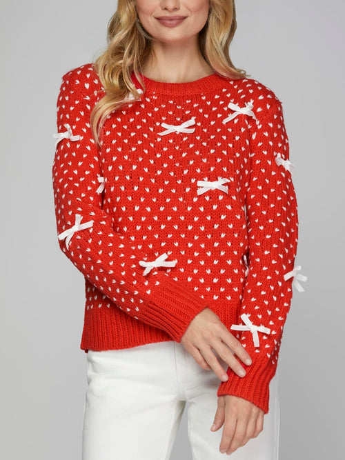 All A-bow-t It Sweater in Red
