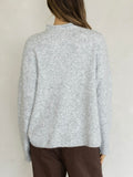 Piper Mock Neck Pullover in Heather Grey
