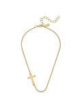 Side Cross Dainty Necklace