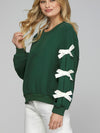 Bows & Ho-Ho-Ho's Sweatshirt in Green