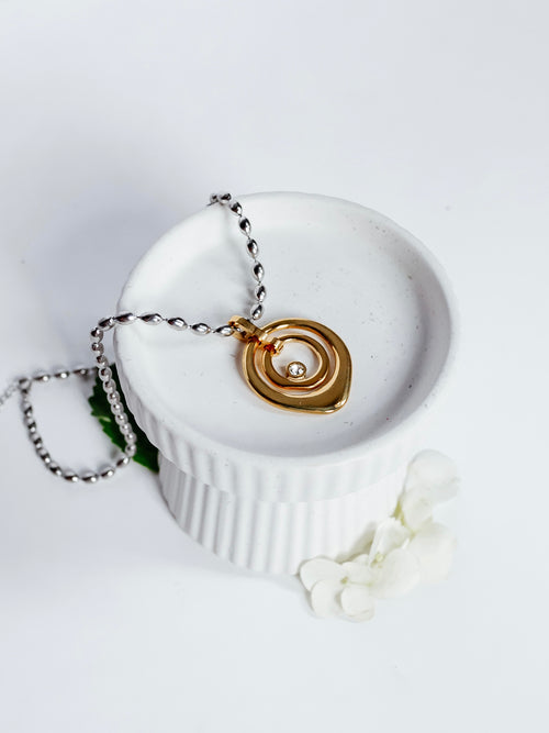 Nova Necklace in Two Tone