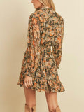 Secret Garden Mini Dress in Olive