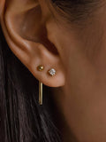 Nola CZ Chain Drop Earring