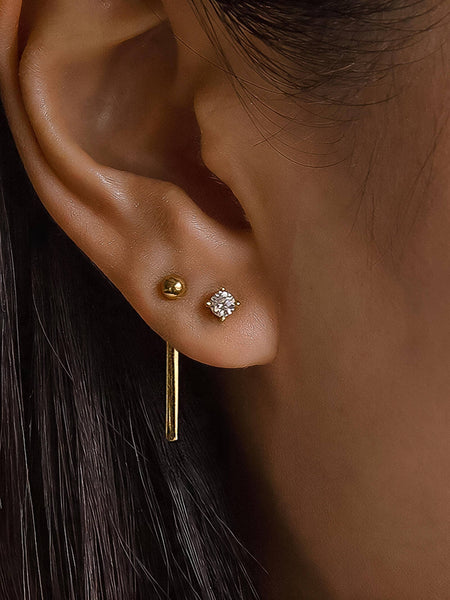Nola CZ Chain Drop Earring
