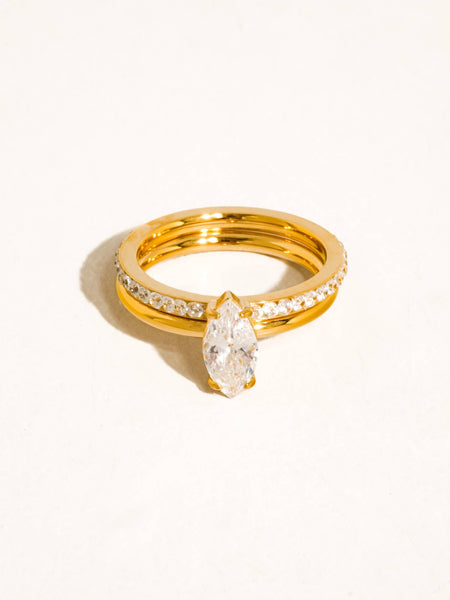 Rosamie Marquise CZ Stack Ring
