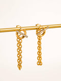 Lisle CZ Chain Drop Earrings