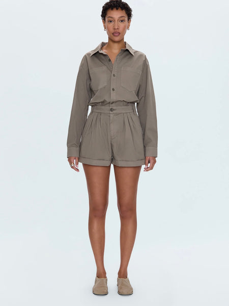 Archie Romper in Soft Moss