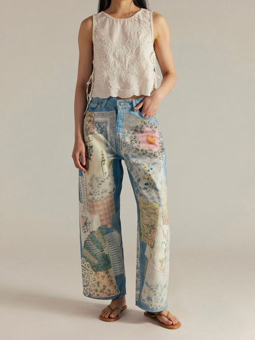 Illusions Relaxed Fit Jean in Sky Combo