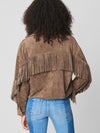 Hot Cocoa Fringe Jacket in Brown