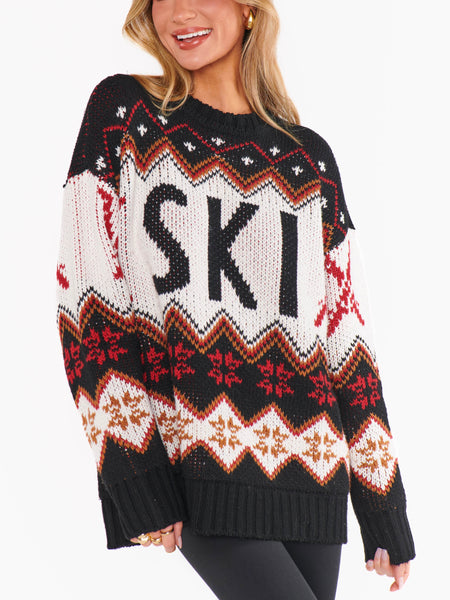 Ski in Sweater in Ski Knit