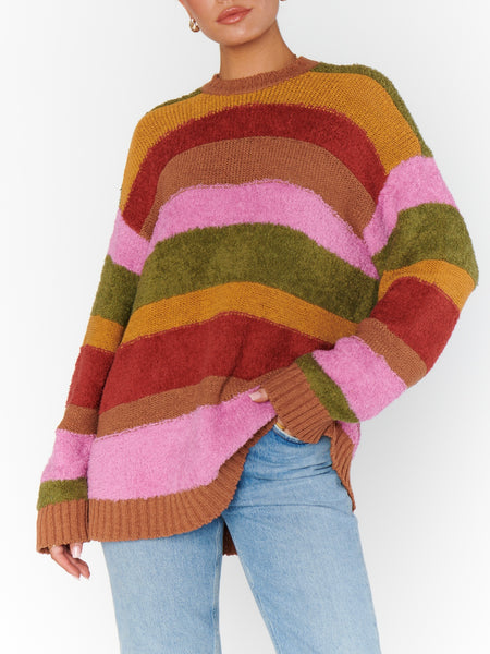 Chilly Sweater in Hutch Multi Stripe Knit