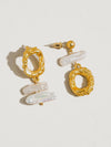 Blaze Mismatched Pearl Earrings
