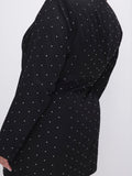 Crystal Exec Blazer Dress in Black