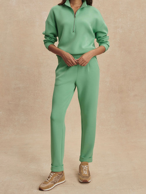 The Rolled Cuff Pant 25 in Green Spruce