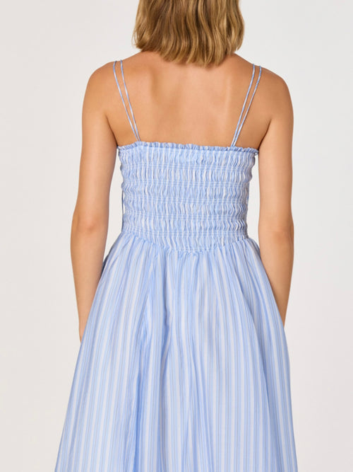 Lahela Dress in Blue Stripe