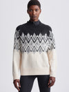 Siren Relaxed Jacquard Sweater in Whitecap Grey