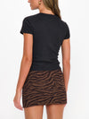 Josie Mini Skort in Wild Tiger Knit