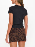 Josie Mini Skort in Wild Tiger Knit