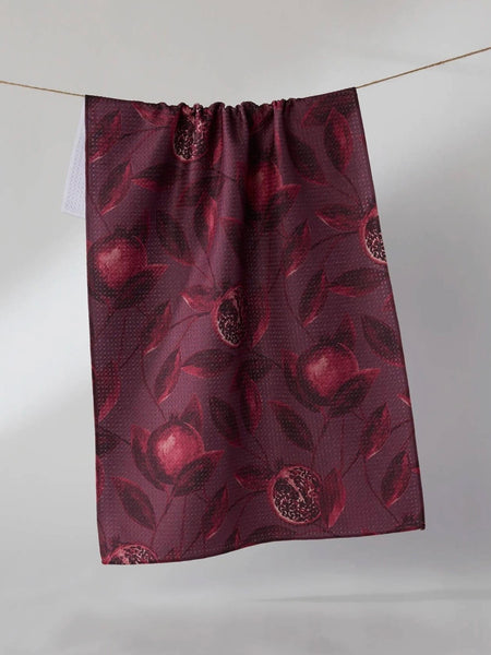 Rich Garnet Tea Towel