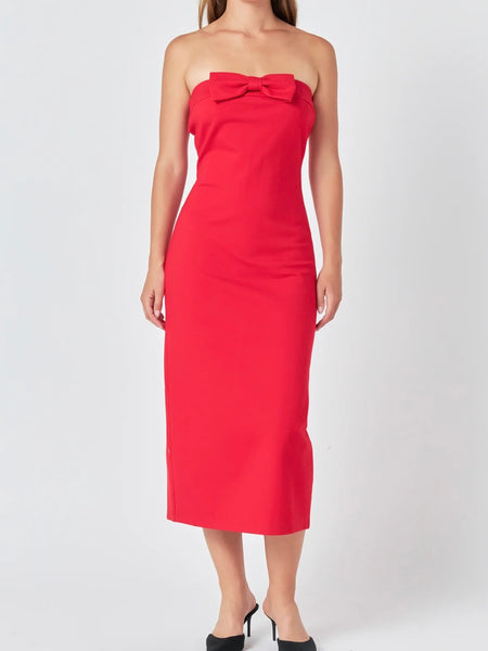 Best in Bows Dress in Red