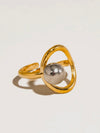 Sibylle Two Tone Round Ring