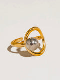 Sibylle Two Tone Round Ring