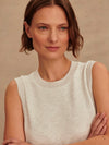 Beatrice Midi Dress in Ivory Marl