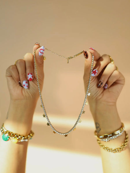 Julietta Star Charm Tennis Necklace