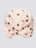 Luxury Shower Cap in Blush Dot