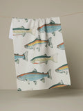 Hooked On Fishing Tea Towel