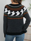 Mostly Ghostly Cardi in Black