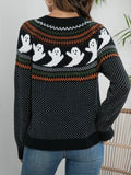Mostly Ghostly Cardi in Black