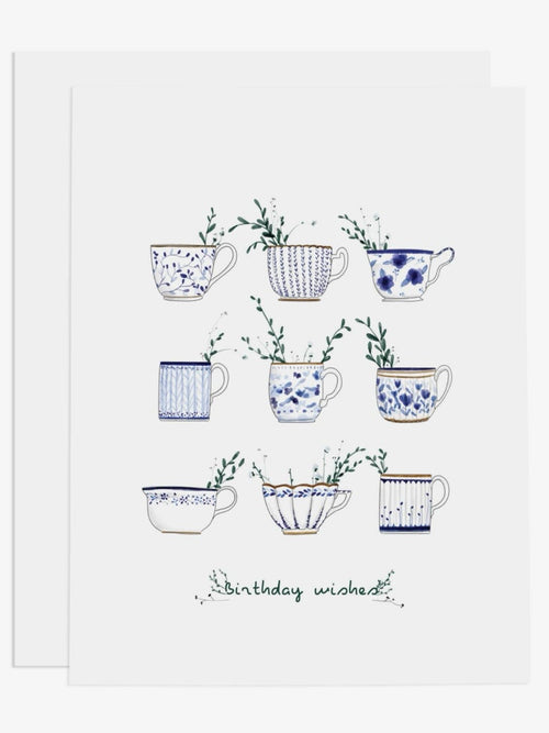Birthday Wishes Tea Greeting Card