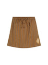 Off Duty Mini Skirt in Caramel Cafe