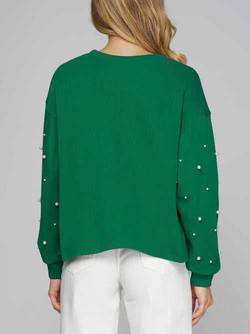 Still On The Nice List Sweater in Green