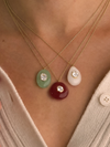 Attica Stone CZ Pendant Necklace in Green
