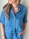 Lenora Shirt in Bleu Jean
