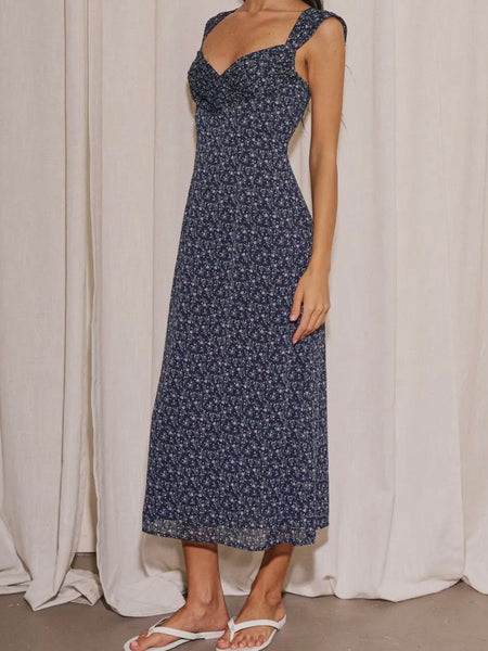 Deep Blue Sea Maxi Dress in Navy